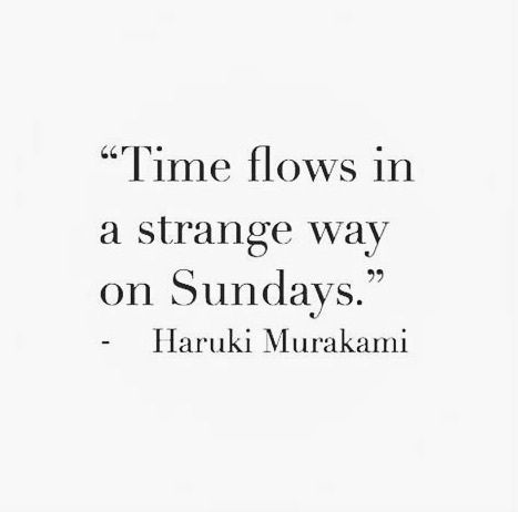 sunday haruki murakami