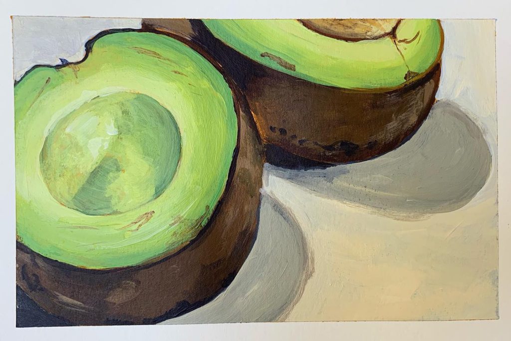 avocado painting