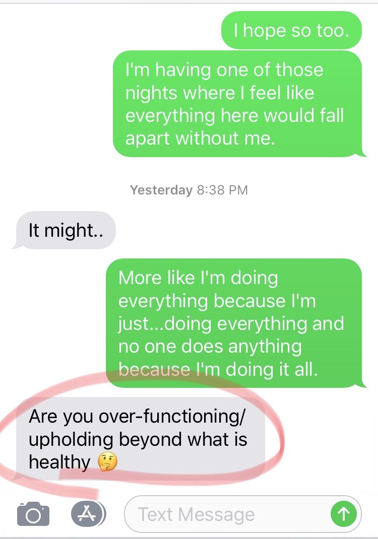 This week’s inspiration + texts with my therapist friend