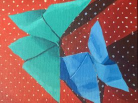Origami Butterflies on Dots