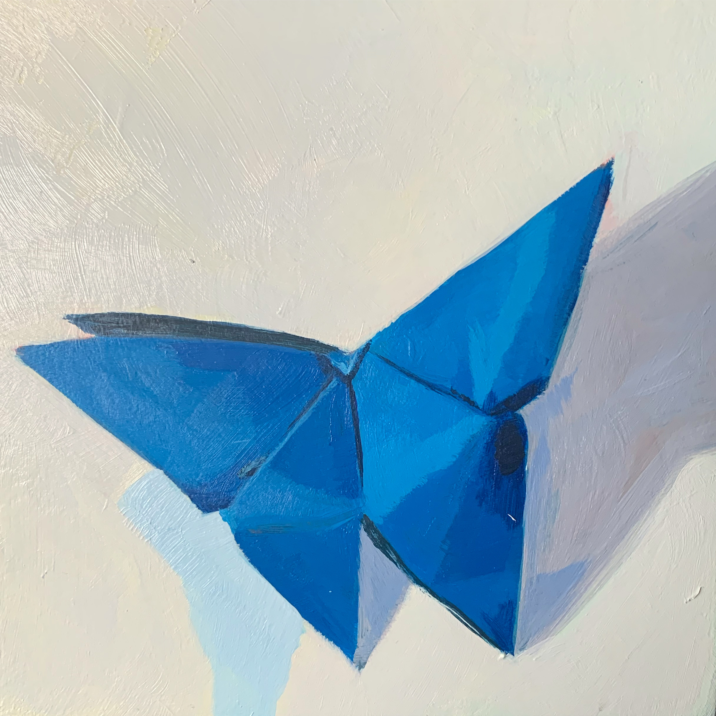 Blue Origami Butterfly