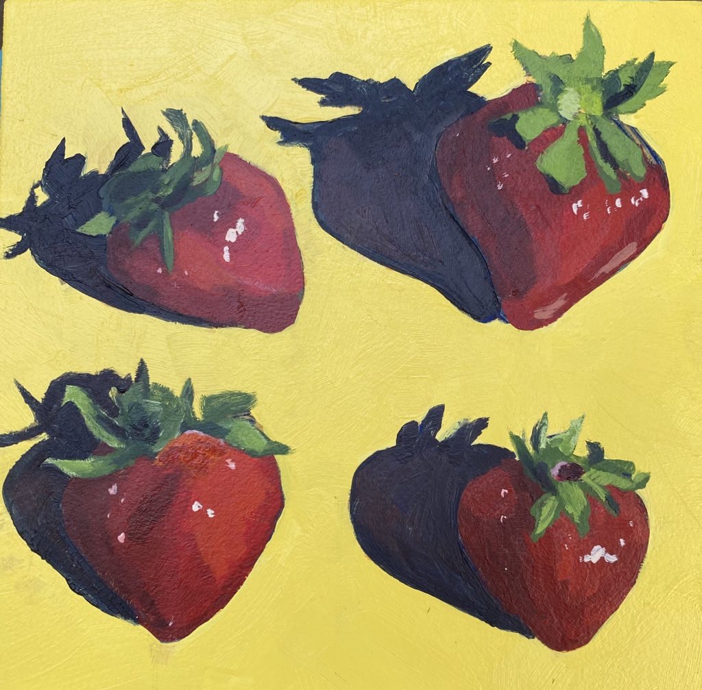 Four Strawberries