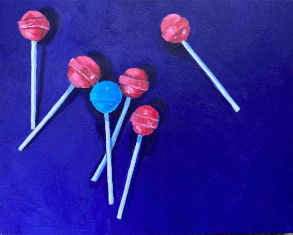 lollipop acrylic painting, Leigh Ann Torres