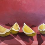 lemon slices acrylic painting, Leigh Ann torres