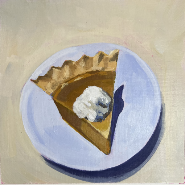 pumpkin pie slice painting